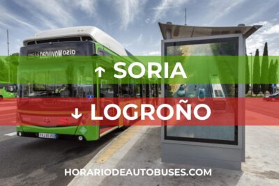 Horario de bus Soria - Logroño