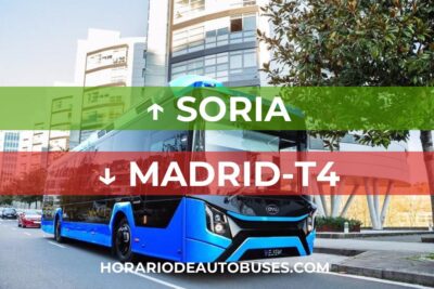 Horarios de Autobuses Soria - Madrid-T4