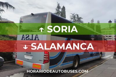 Soria - Salamanca: Horario de autobuses