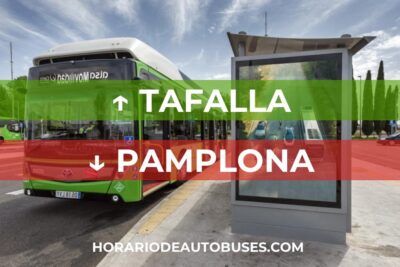 Horario de Autobuses Tafalla ⇒ Pamplona