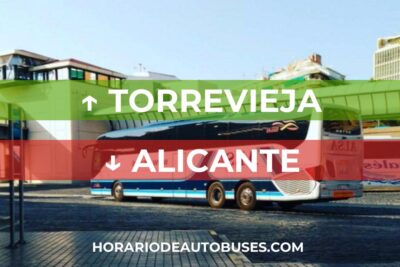 Horario de autobús Torrevieja - Alicante