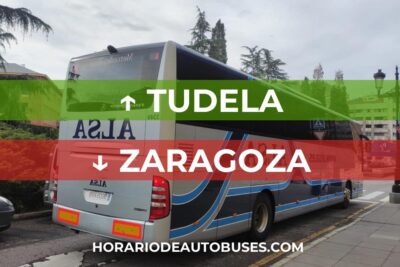 Horario de Autobuses Tudela ⇒ Zaragoza