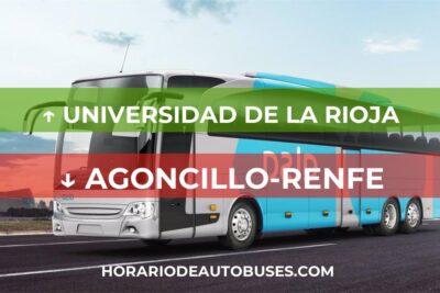 Universidad de La Rioja - Agoncillo-Renfe: Horario de autobuses