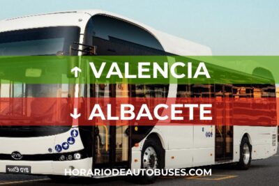 Valencia - Albacete: Horario de Autobús