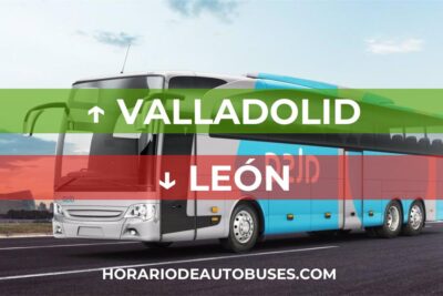 Horario de bus Valladolid - León