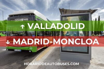Horario de Autobuses Valladolid ⇒ Madrid-Moncloa