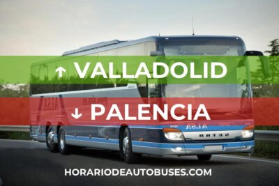 Horario de autobús Valladolid - Palencia