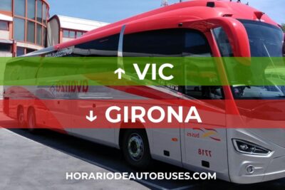 Horario de Autobuses Vic ⇒ Girona