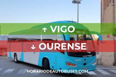 Horario de Autobuses Vigo ⇒ Ourense