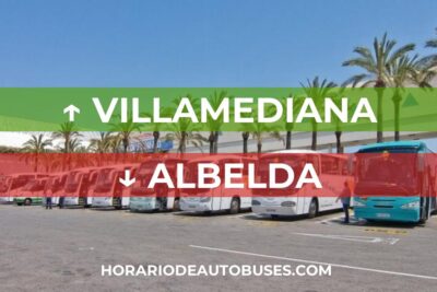 Villamediana - Albelda - Horario de Autobuses