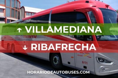 Horario de autobuses de Villamediana a Ribafrecha