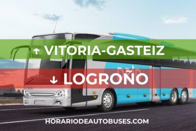 Horario de autobuses de Vitoria-Gasteiz a Logroño