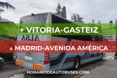 Horario de Autobuses Vitoria-Gasteiz ⇒ Madrid-Avenida América