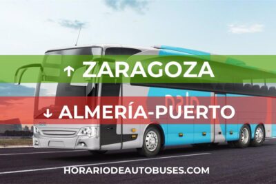 Horario de Autobuses Zaragoza ⇒ Almería-Puerto