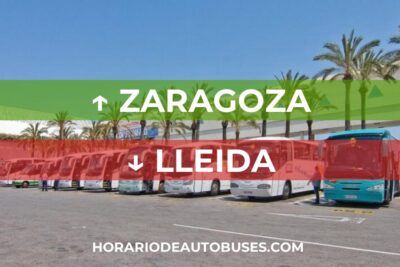 Horario de autobús Zaragoza - Lleida