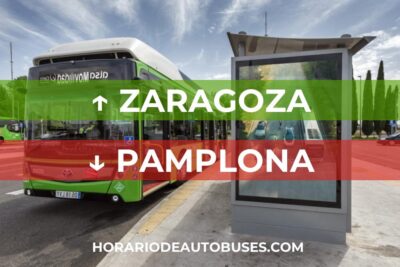 Zaragoza - Pamplona: Horario de Autobús